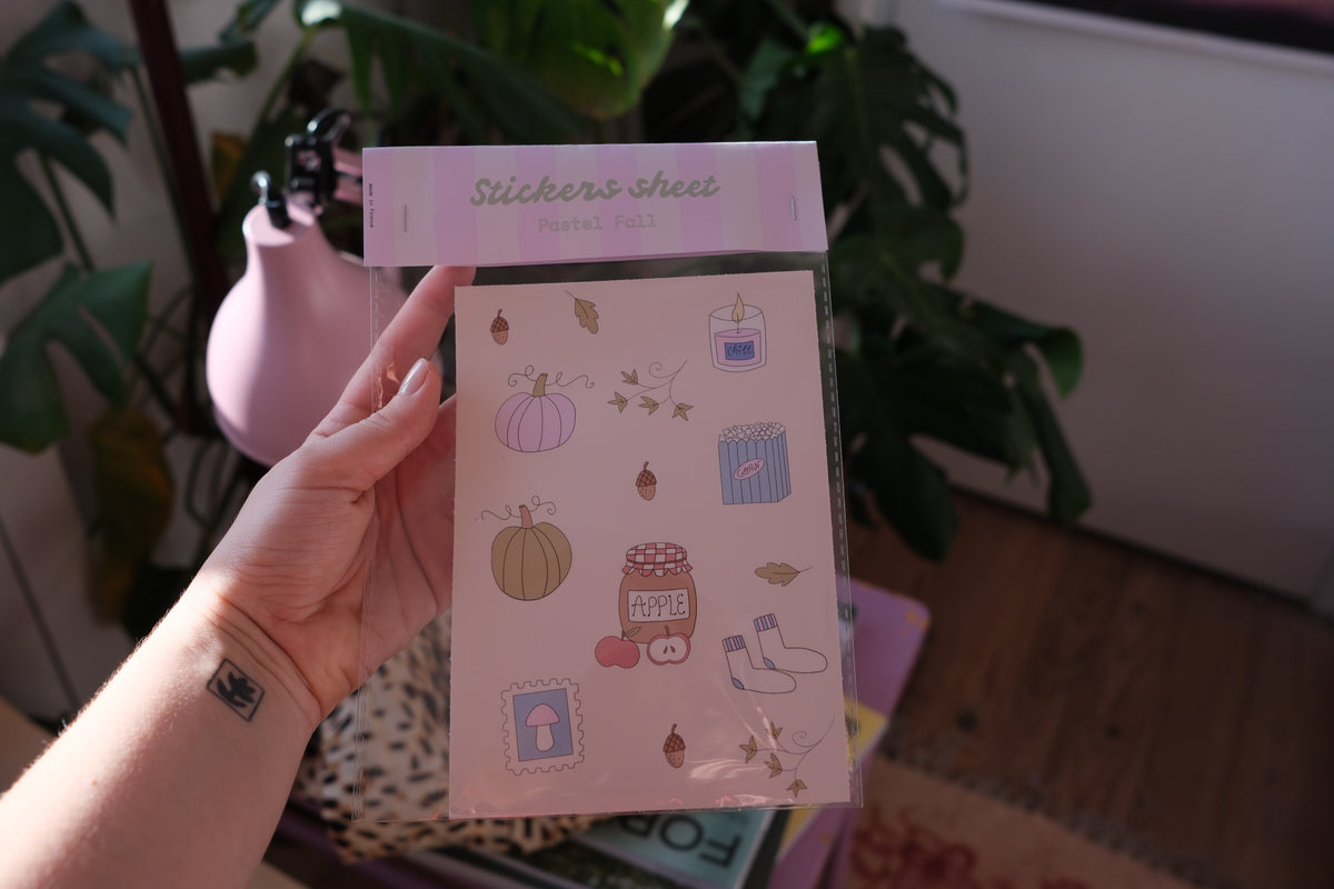 Planche stickers A5 | Pastel Fall