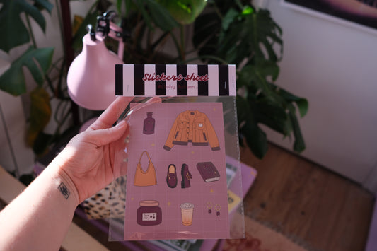 Planche stickers A5 | Witchy Autumn