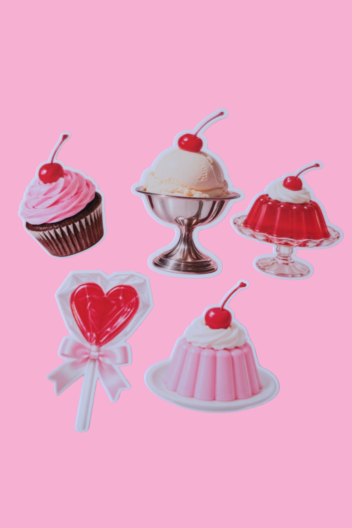 Stickers Pack | Lot de 5 stickers "Gourmandises"