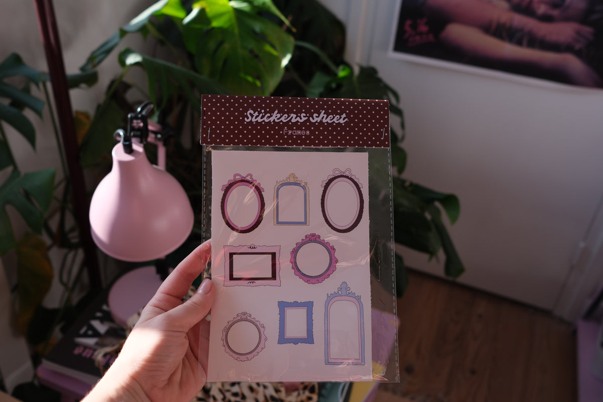 Planche stickers A5 | Frames