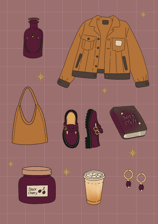 Planche stickers A5 | Witchy Autumn