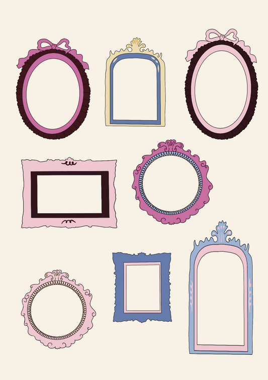 Planche stickers A5 | Frames