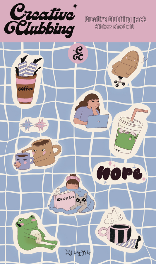 Planche stickers A5 | Delusional Corporate Girl