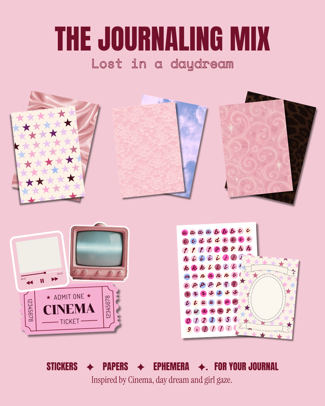 The journaling mix | kit de journaling "Lost in a day dream"